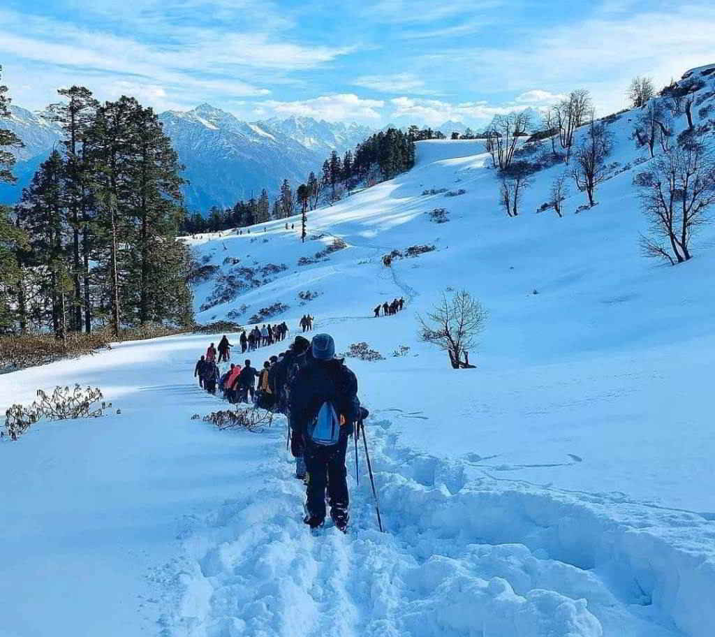 kedarkantha trek in winter