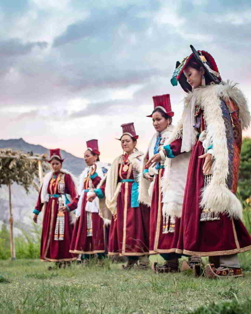 Experience traditional Ladakhi dance performances in Leh Ladakh, showcasing vibrant costumes, music, and rich local culture.