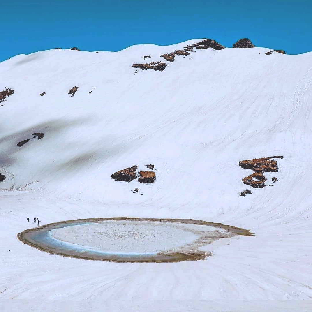 Scenic Bhrigu Lake Trek with panoramic Himalayan mountain views.